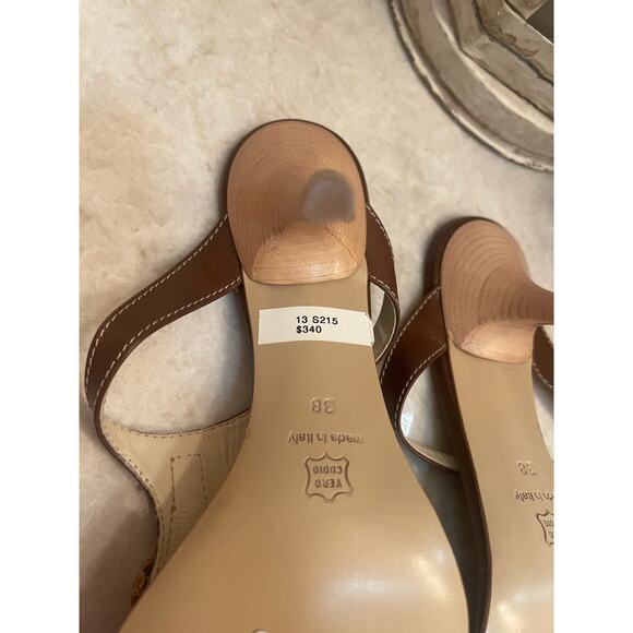 Charles David designer heels brown sz 38 - Picture 4 of 15